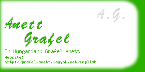 anett grafel business card